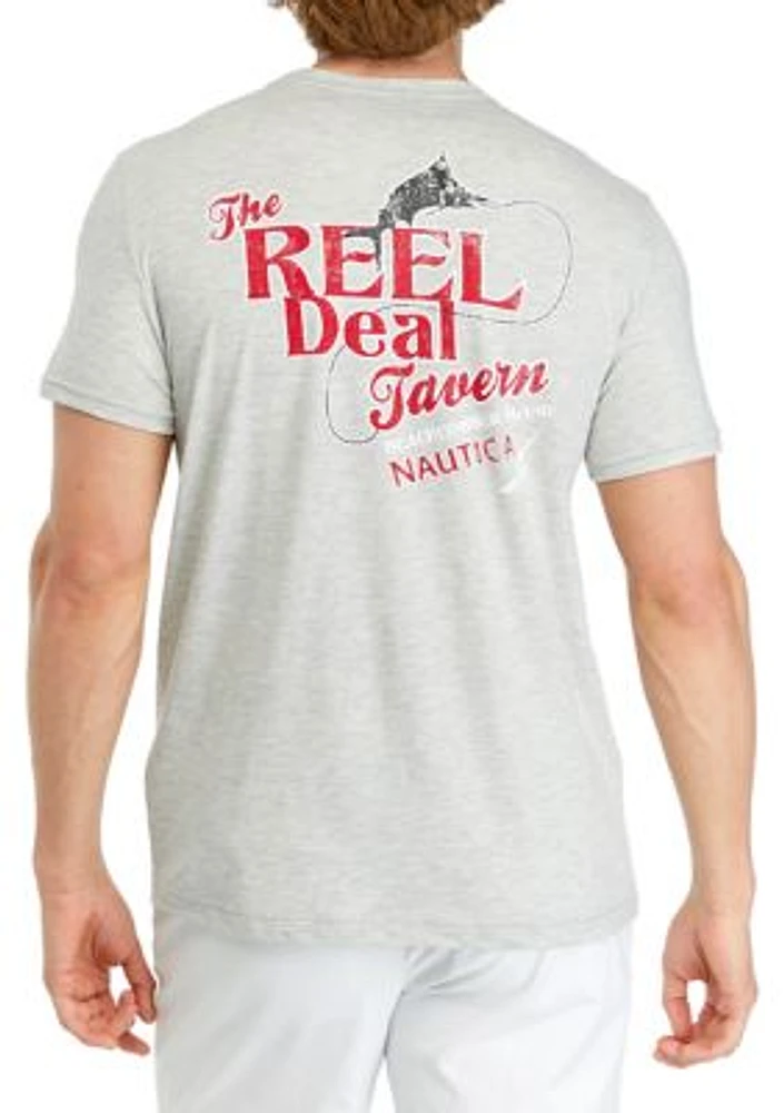 Sustainably Crafted Reel Deal Tavern Graphic T-Shirt