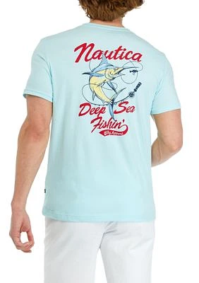 Sustainably Crafted Deep Sea Fishing Graphic T-Shirt