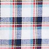 Long Sleeve Madras Plaid Shirt