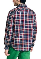 Wrinkle Resistant Plaid Wear to Work Shirt