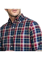 Wrinkle Resistant Plaid Wear to Work Shirt