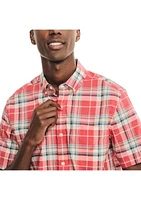 Sustainably Crafted Plaid Short Sleeve Shirt