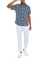 Sustainably Crafted Printed Short-Sleeve Shirt