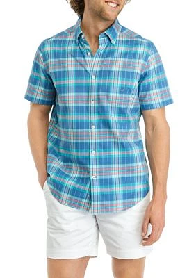 Sustainably Crafted Plaid Short Sleeve Shirt