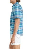 Sustainably Crafted Plaid Short Sleeve Shirt