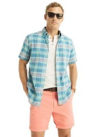 Sustainably Crafted Plaid Short Sleeve Shirt