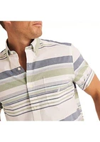 Striped Poplin Short-Sleeve Shirt