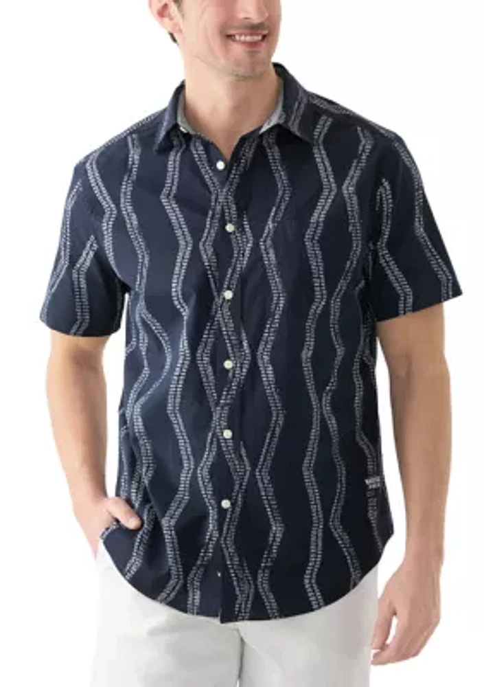 Jeans Co. Printed Short-Sleeve Shirt