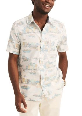 Sustainably Crafted Printed Short-Sleeve Shirt