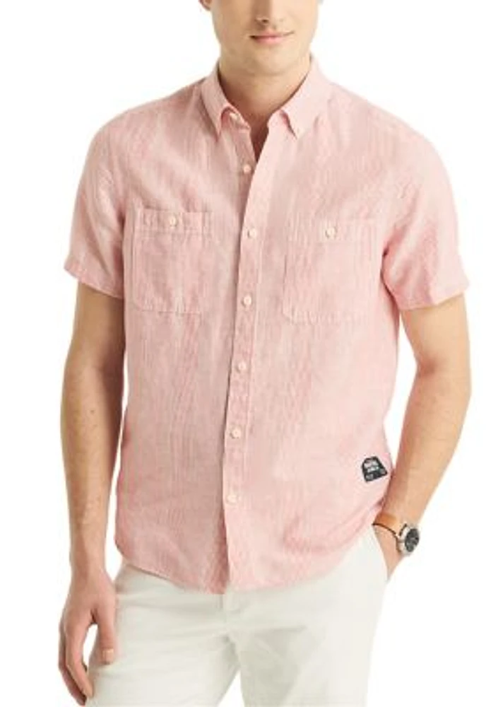 Jeans Co. Linen Short-Sleeve Shirt