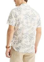 Jeans Co. Printed Linen Short-Sleeve Shirt