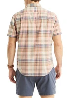 Jeans Co. Madras Plaid Short-Sleeve Shirt