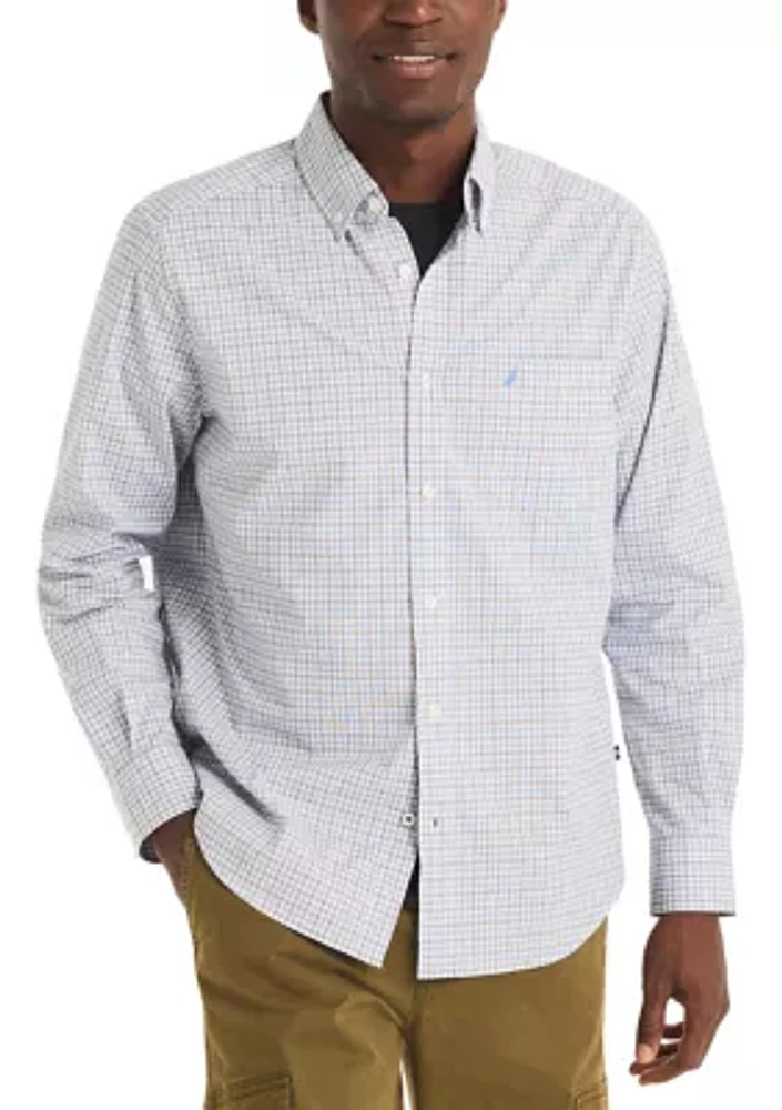 Wrinkle-Resistant Plaid Wear To Work Shirt