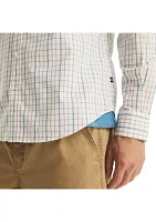 Wrinkle-Resistant Plaid Wear-to-Work Shirt