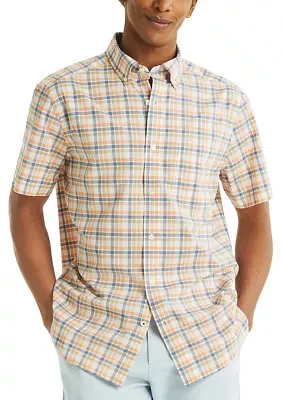 Plaid Short-Sleeve Shirt