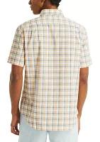 Plaid Short-Sleeve Shirt