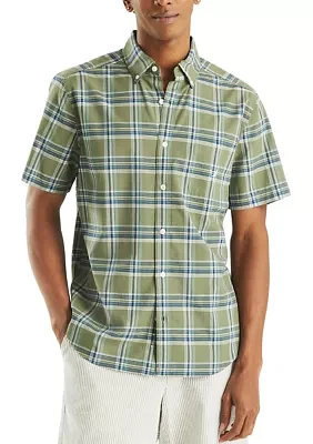 Plaid Short-Sleeve Shirt