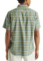 Plaid Short-Sleeve Shirt