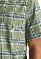 Plaid Short-Sleeve Shirt