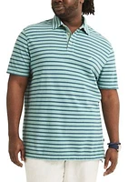 Big & Tall Classic Fit Deck Striped Polo Shirt