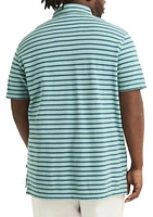 Big & Tall Classic Fit Deck Striped Polo Shirt