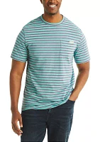 Big & Tall Striped Crew Neck T-Shirt