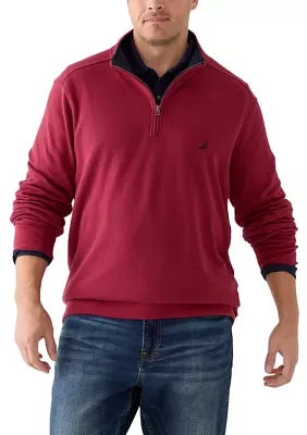 Big & Tall Quarter-Zip Fleece Sweatshirt