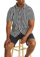 Big & Tall Striped Button-Down Shirt