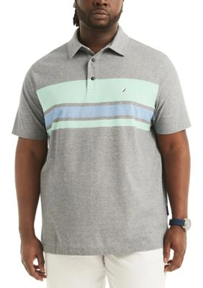 Big & Tall Navtech Sustainably Crafted Striped Classic Fit Deck Polo Shirt