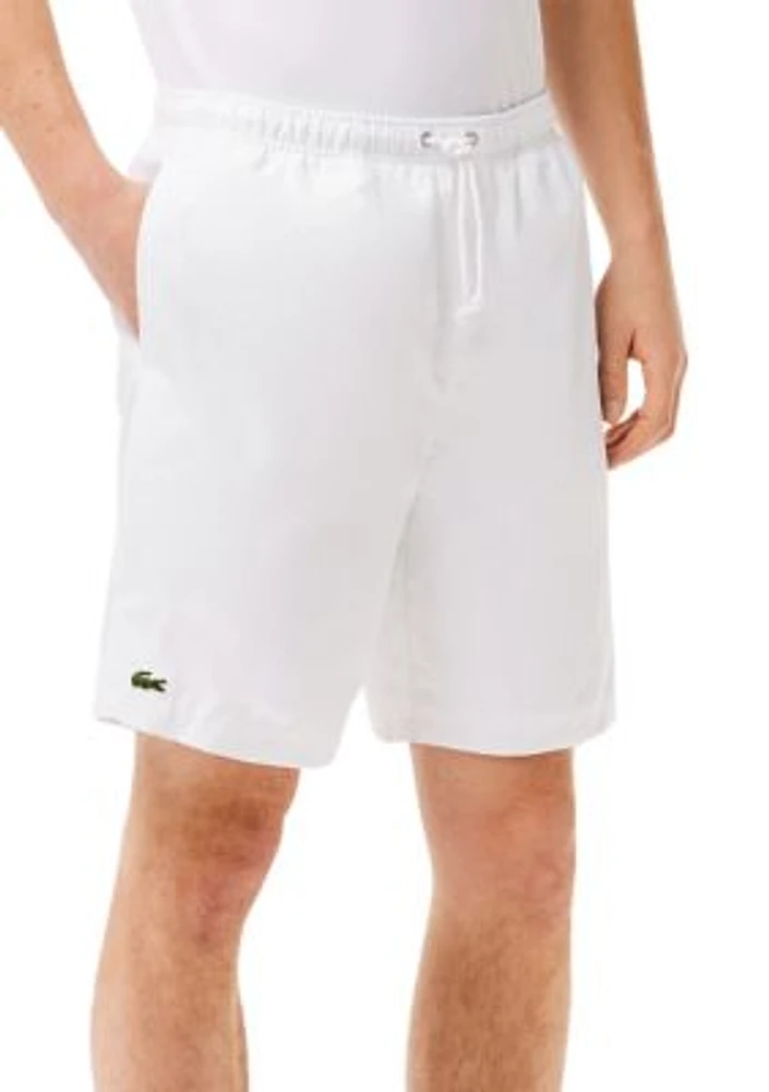 Men's Sport Tennis Solid Diamond Weave Shorts