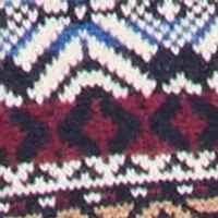 Wool Blend Fair Isle Printed Sweater