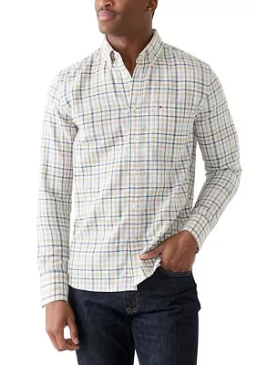 Brushed Linen Gingham Shirt