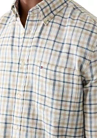 Brushed Linen Gingham Shirt