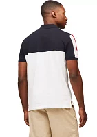 Men's Regular Fit Color Blocked Polo Shirt