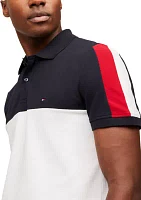 Men's Regular Fit Color Blocked Polo Shirt