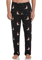 Winter Dog Printed Deluxe Touch Pajama Pants