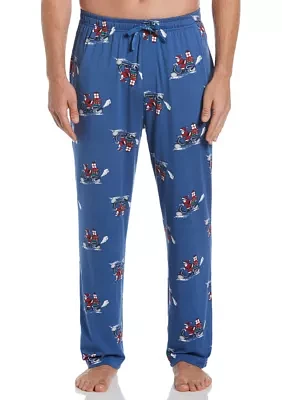 Biker Santa Printed Deluxe Touch Pants