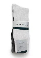 5 Pack Ribbed Crew Socks