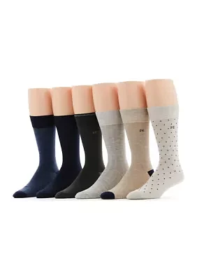 6-Pack of Assorted Crew Socks