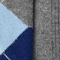 3-Pack Argyle Crew Socks