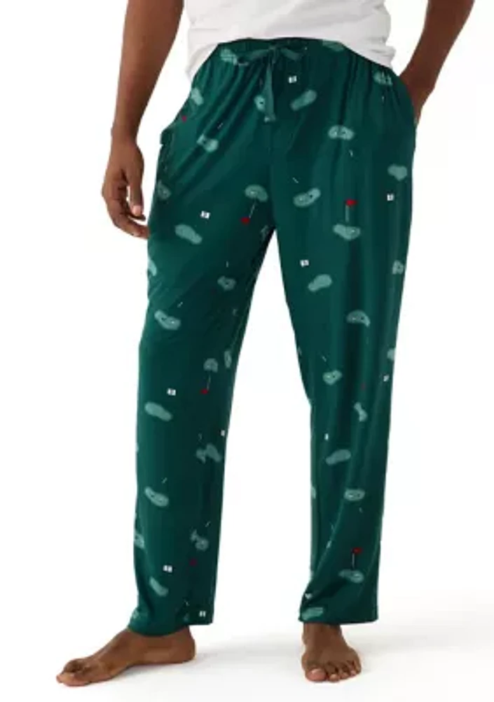 Soft Touch Golf Green Pajama Pants