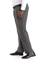 Big & Tall Cross Hatch Pleated Pants