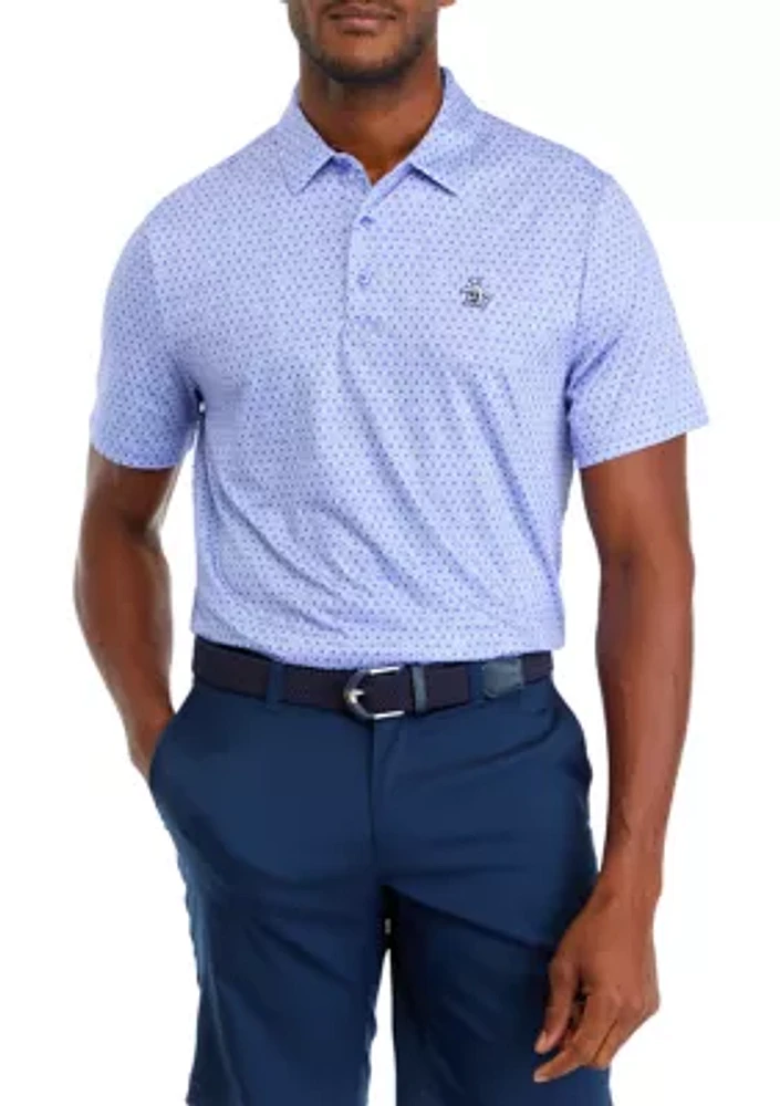 Men's Floral Printed Polo Shirt