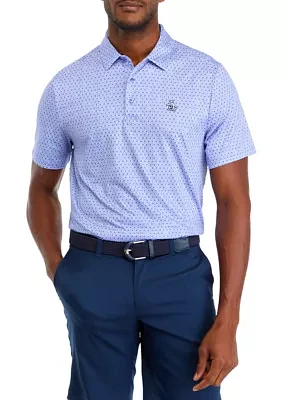 Men's Floral Printed Polo Shirt