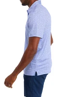 Men's Floral Printed Polo Shirt