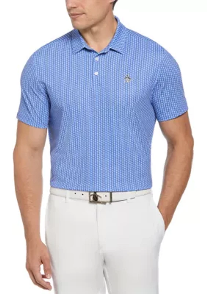 Allover Pete Print Golf Polo Shirt