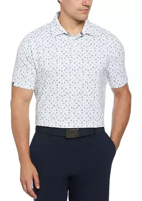 Men's Drive Print Golf Polo Shirt