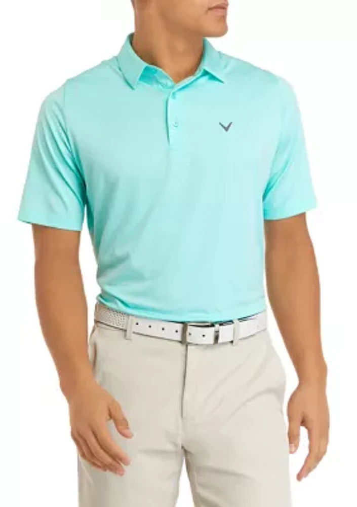 Men's Solid Swing Tech Short Sleeve Golf Polo Shirt