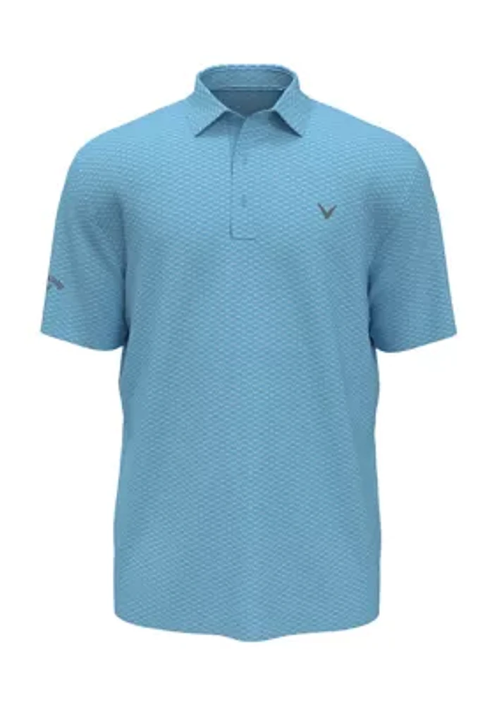 Men's Pro Spin Chevron Jacquard Golf Polo Shirt