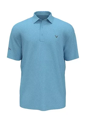 Men's Pro Spin Chevron Jacquard Golf Polo Shirt